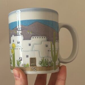 Vintage Otagiri Japan Curtis Swann Southwest Adobe Saguaro Cactus Coffee Mug